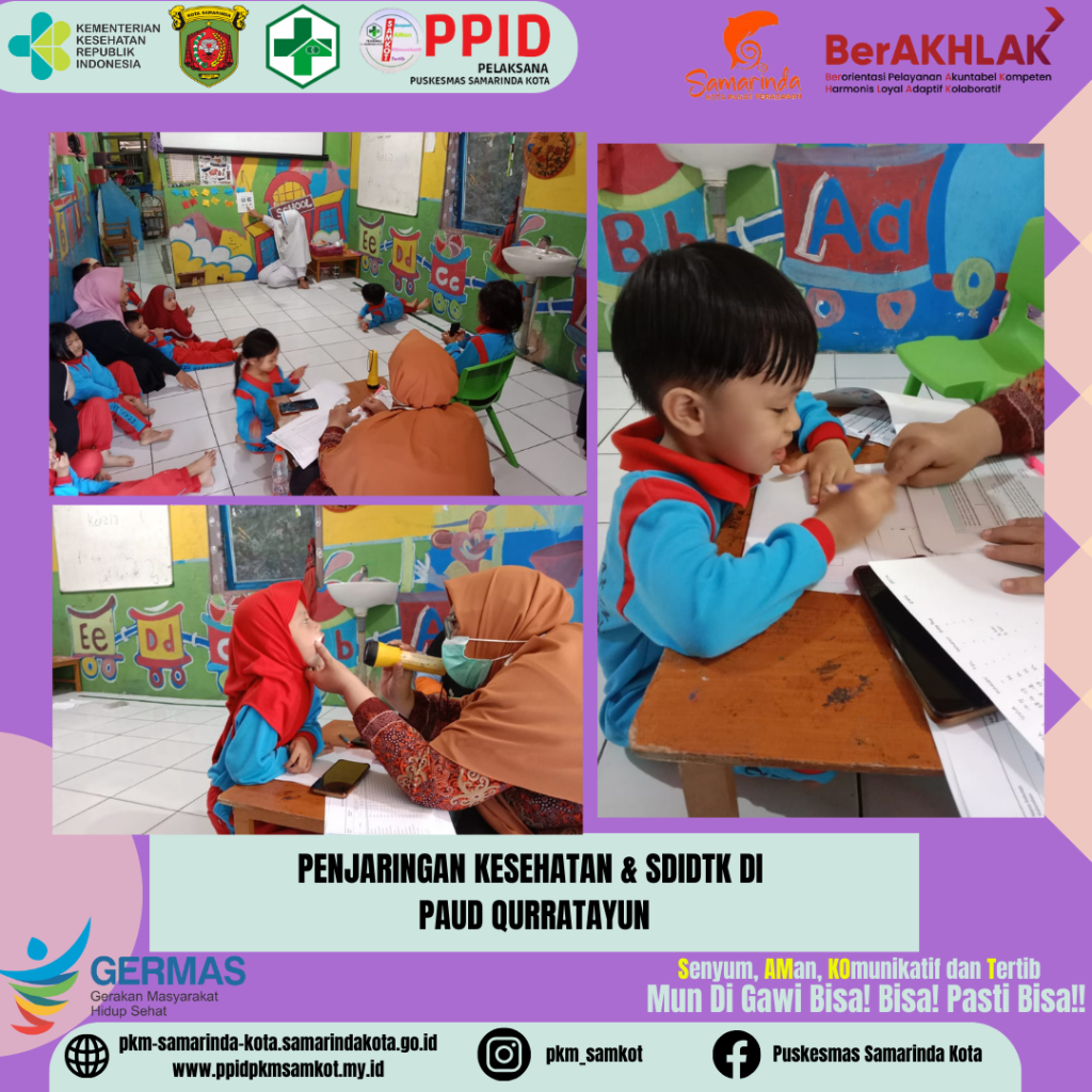 Penjaringan Kesehatan dan SDIDTK Paud Qurratayun