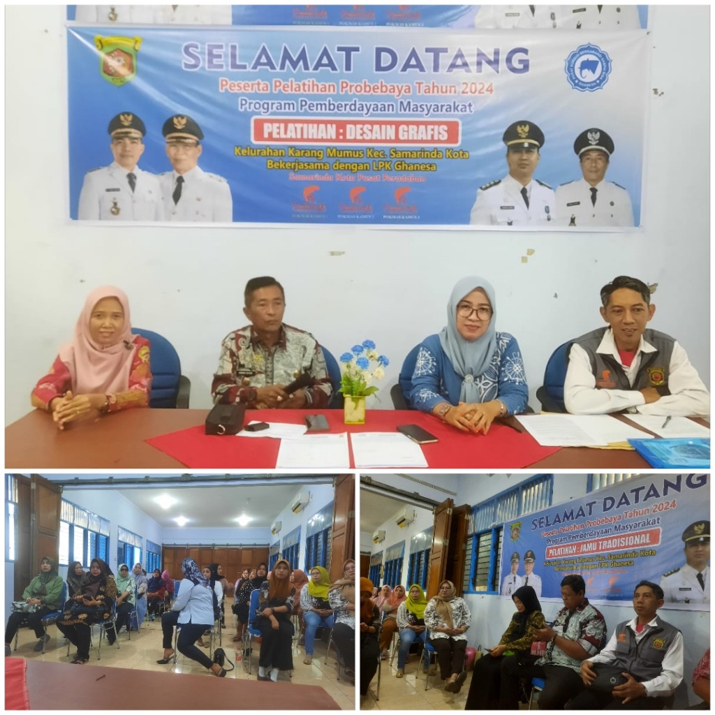 Pembukaan Pelatihan Menjahit dan Desain Grafis
