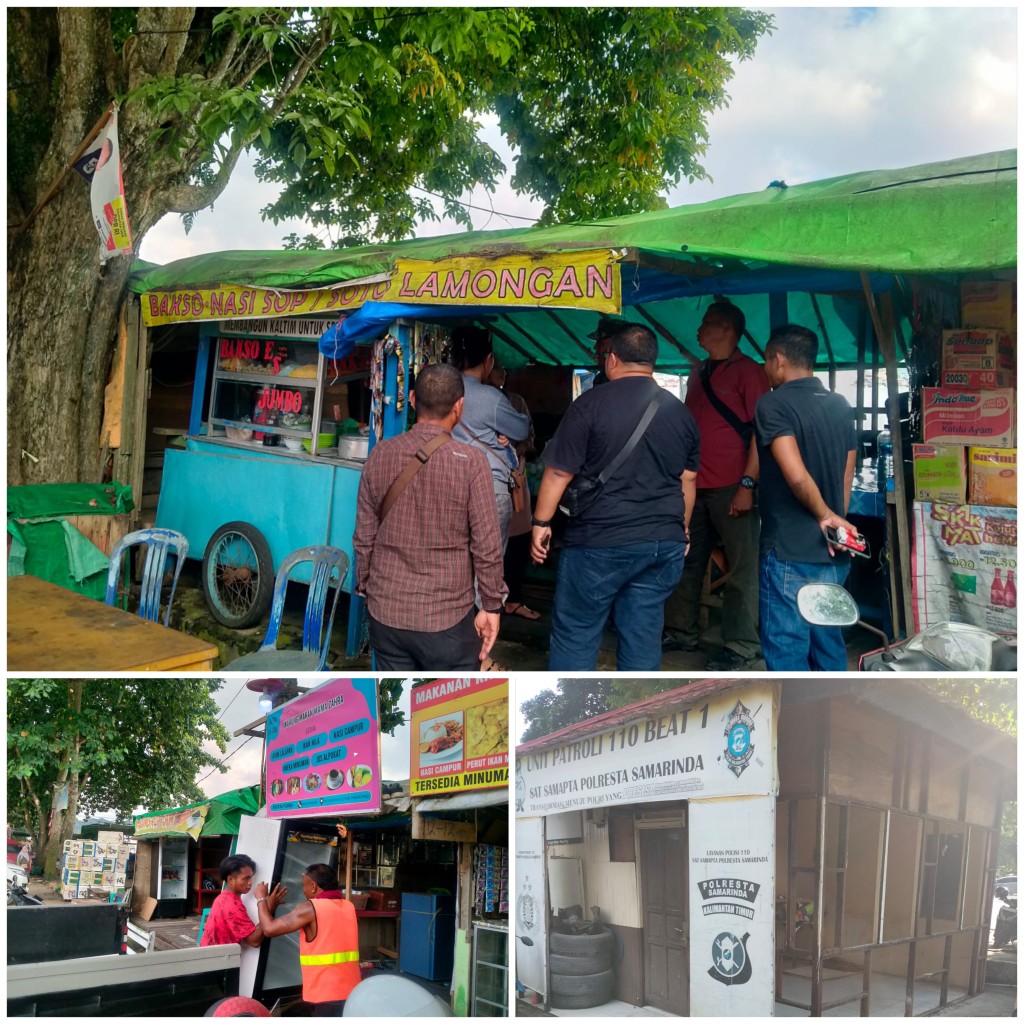 Pendataan Bangunan Warung di Dermaga Pasar Pagi