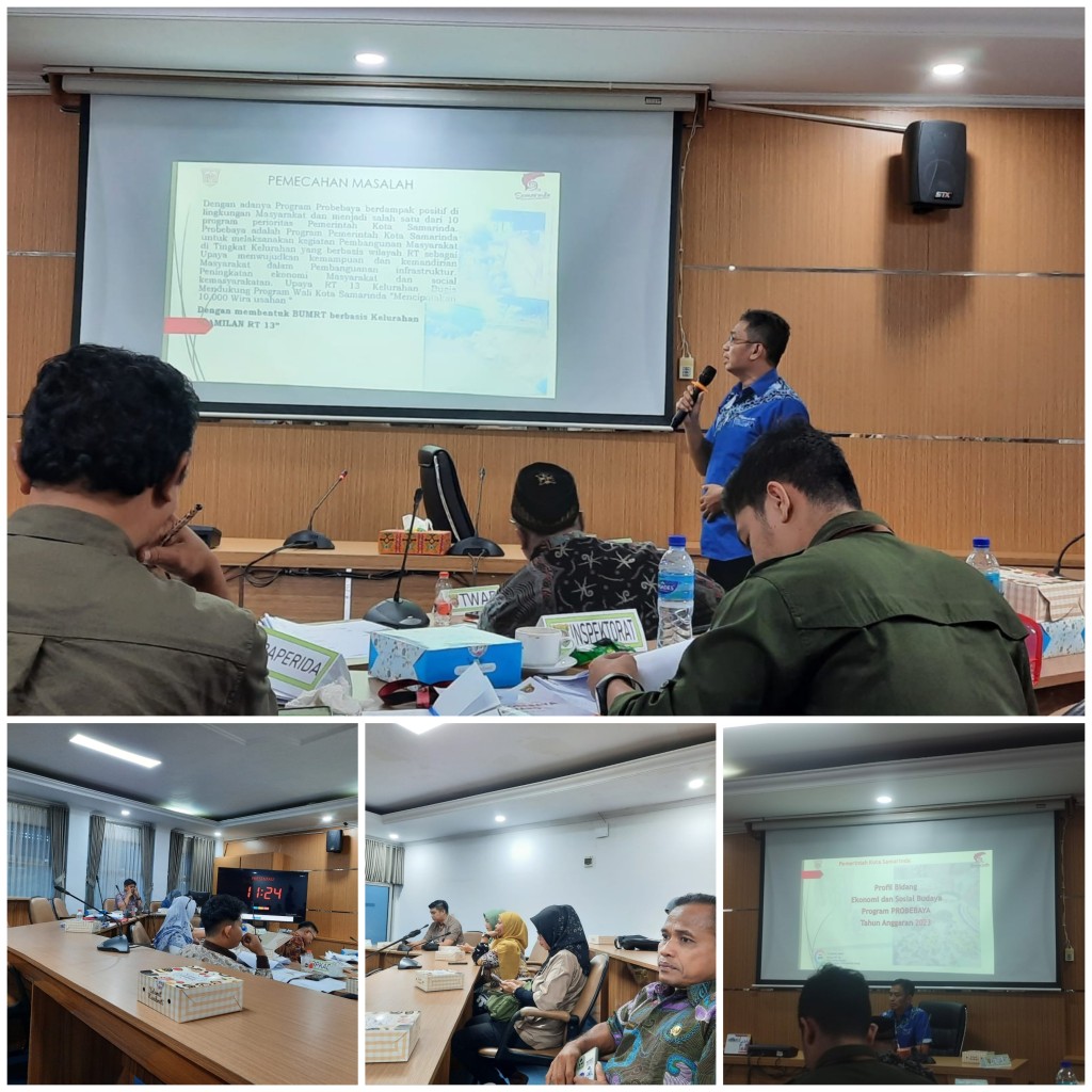 Ketua RT. 13 Kelurahan Bugis Presentasi Lomba Probebaya Award Tahun 2024