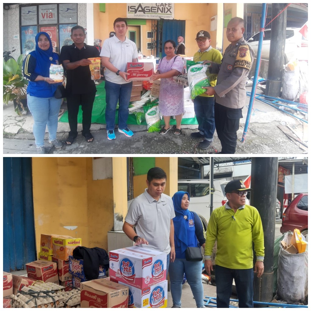 Penyerahan Bantuan Sembako Untuk Korban Kebakaran
