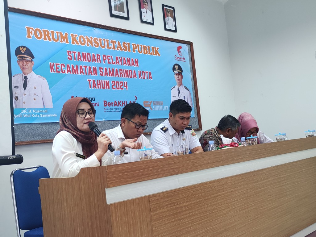 Forum Konsultasi Publik Standar Pelayanan Kecamatan Samarinda Kota
