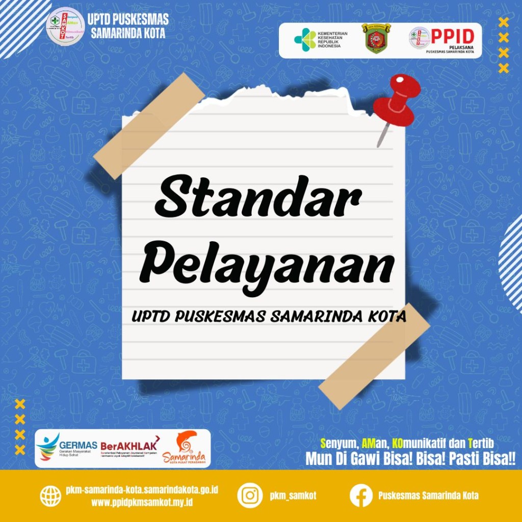 Standar Pelayanan UPTD Puskesmas Samarinda Kota