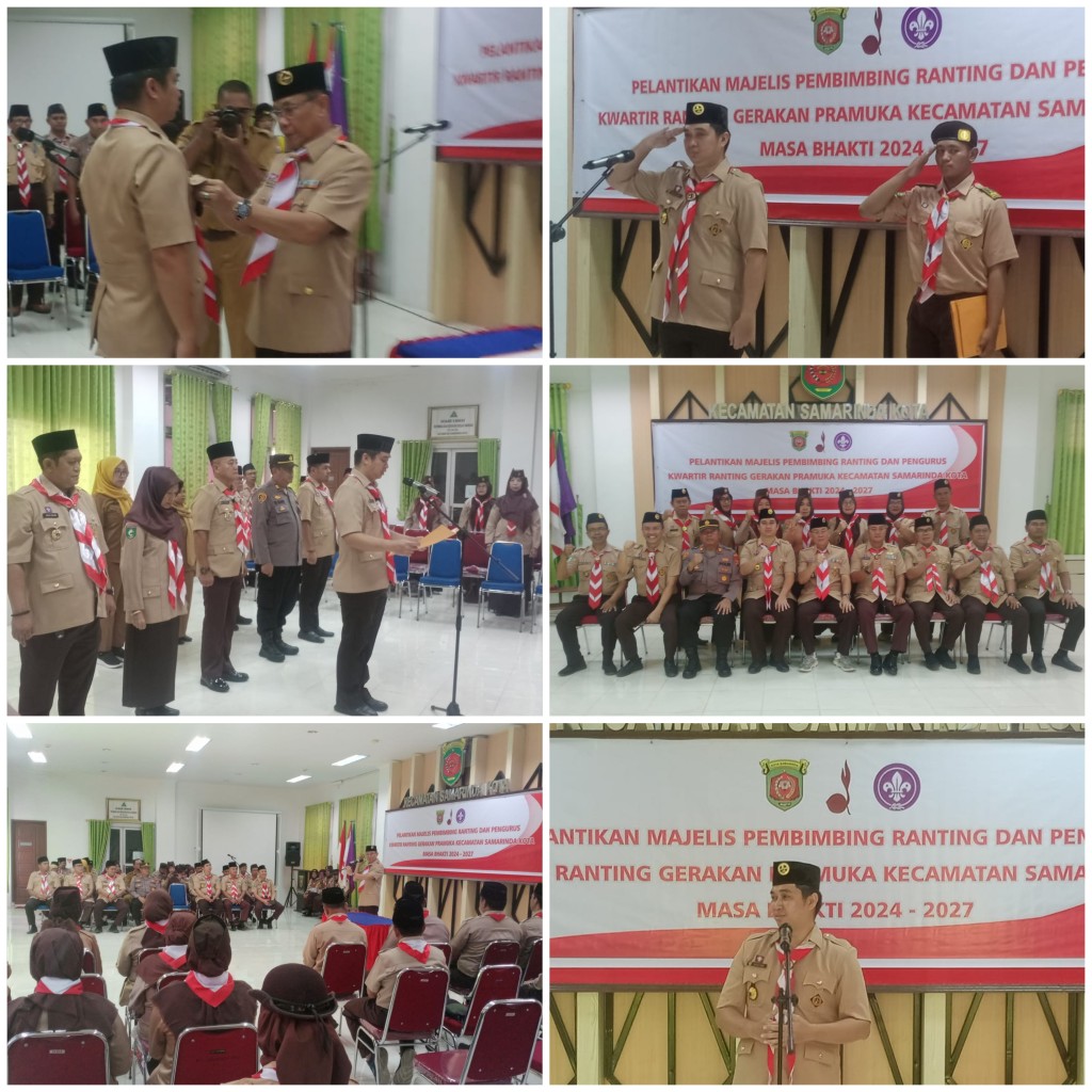 Pelantikan Majelis Pembimbing Ranting dan Pengurus Kwartir Ranting Gerakan Pramuka Kecamatan Samarinda Kota