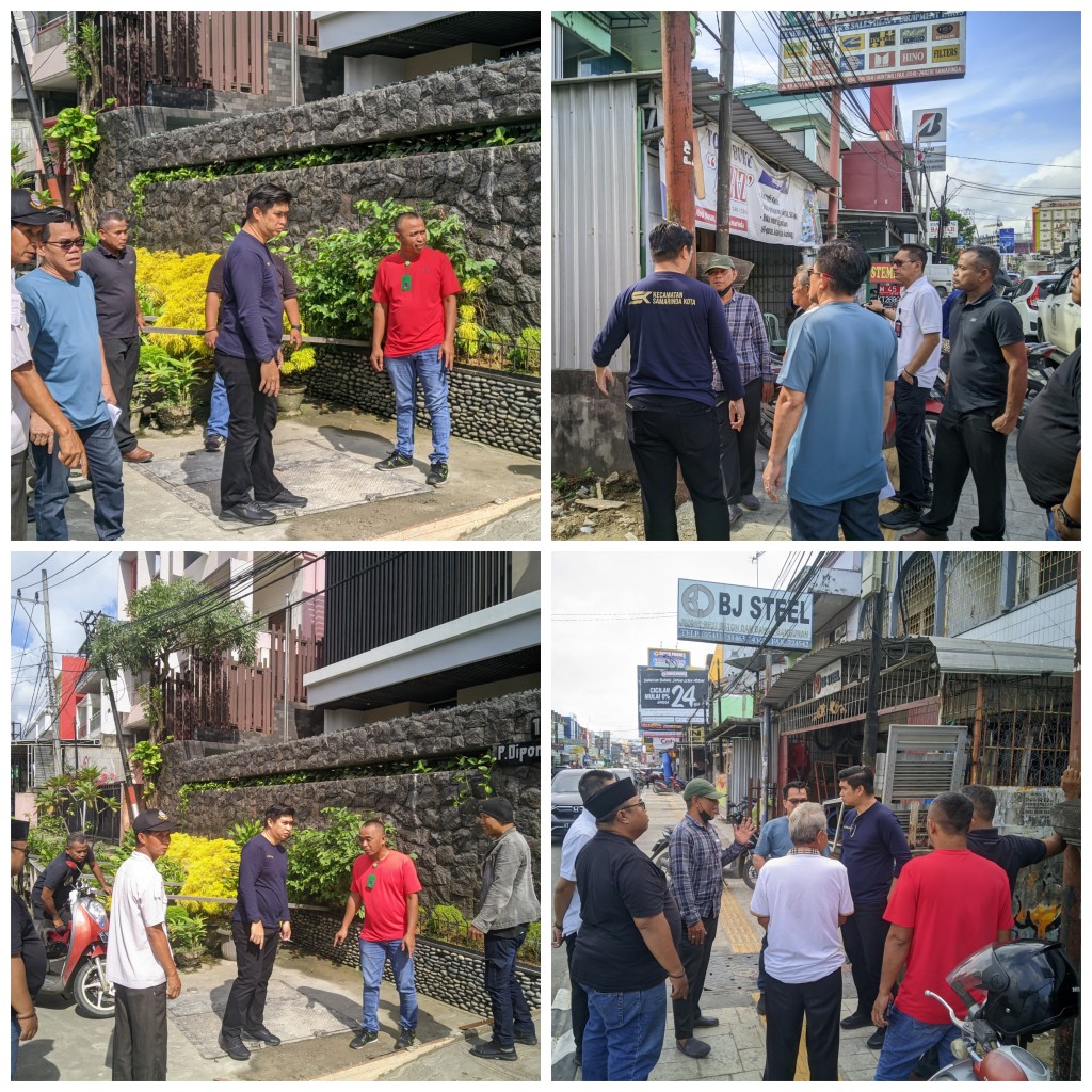 Monitoring lapangan di Jl. Abul Hasan dan Jl P. Diponegoro