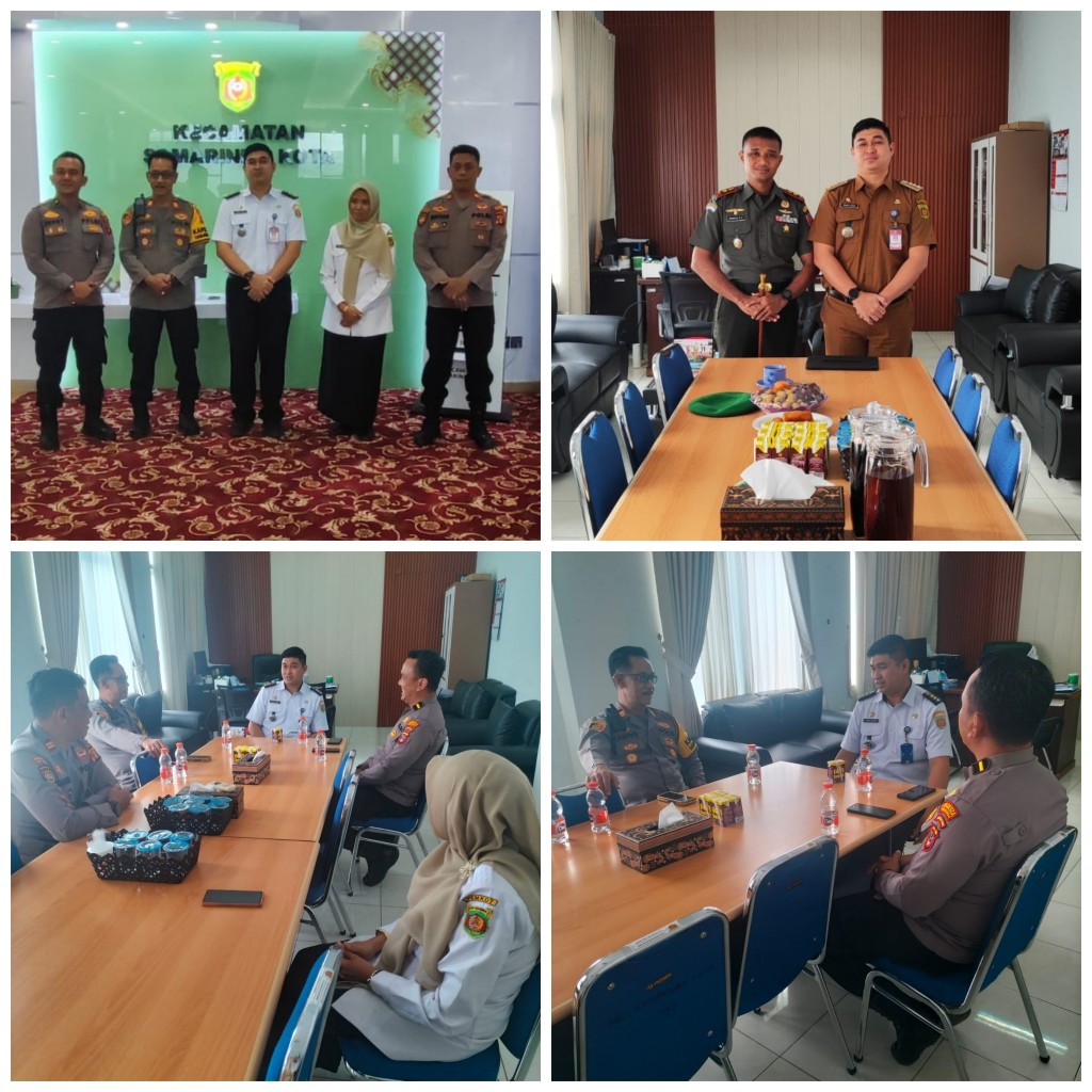 Silahturahmi Kapolsek Samarinda Kota dan Komandan Denzibang