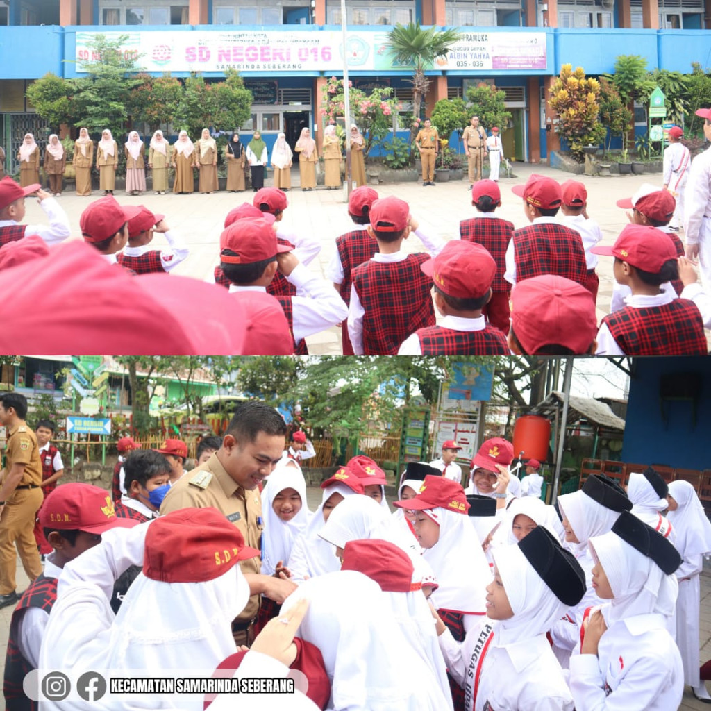 Menjadi Pembina upacara, Camat mengingatkan siswa-siswi pentingnya adab dan hormat kepada guru