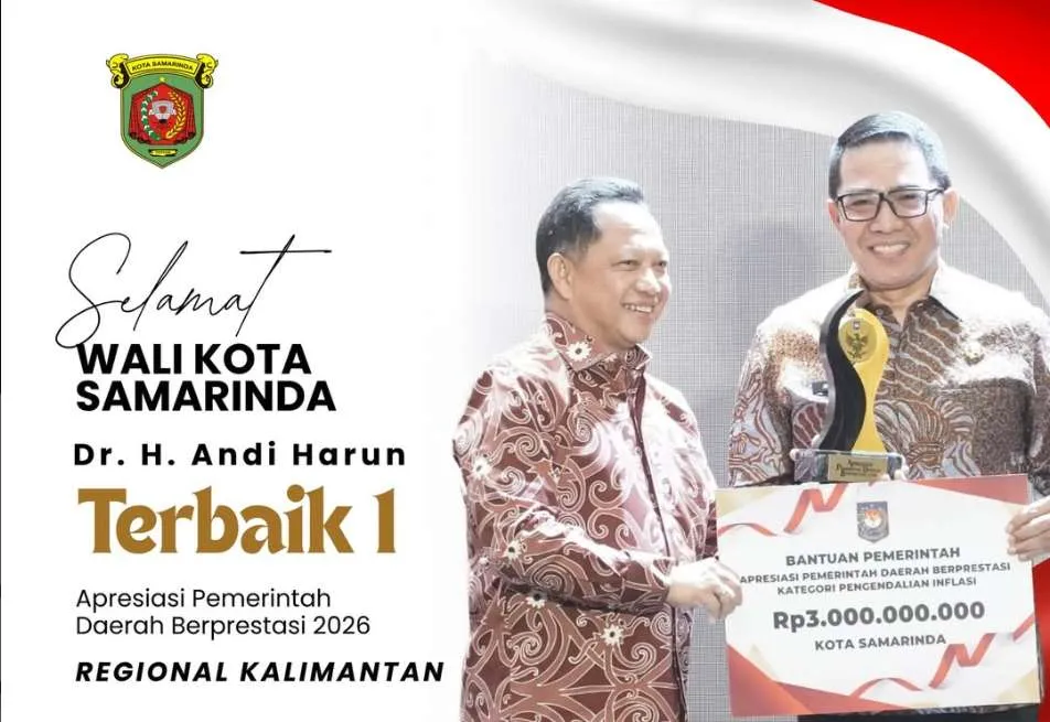 Samarinda Borong 2 Penghargaan di Ajang Apresiasi Pemda Berprestasi 2026 Regional Kalimantan