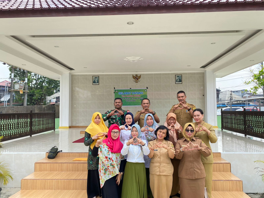 Monev Stratifikasi UKS di sekolah TK. Kartika V-11 dan SMAN 5 Kelurahan Air Putih.