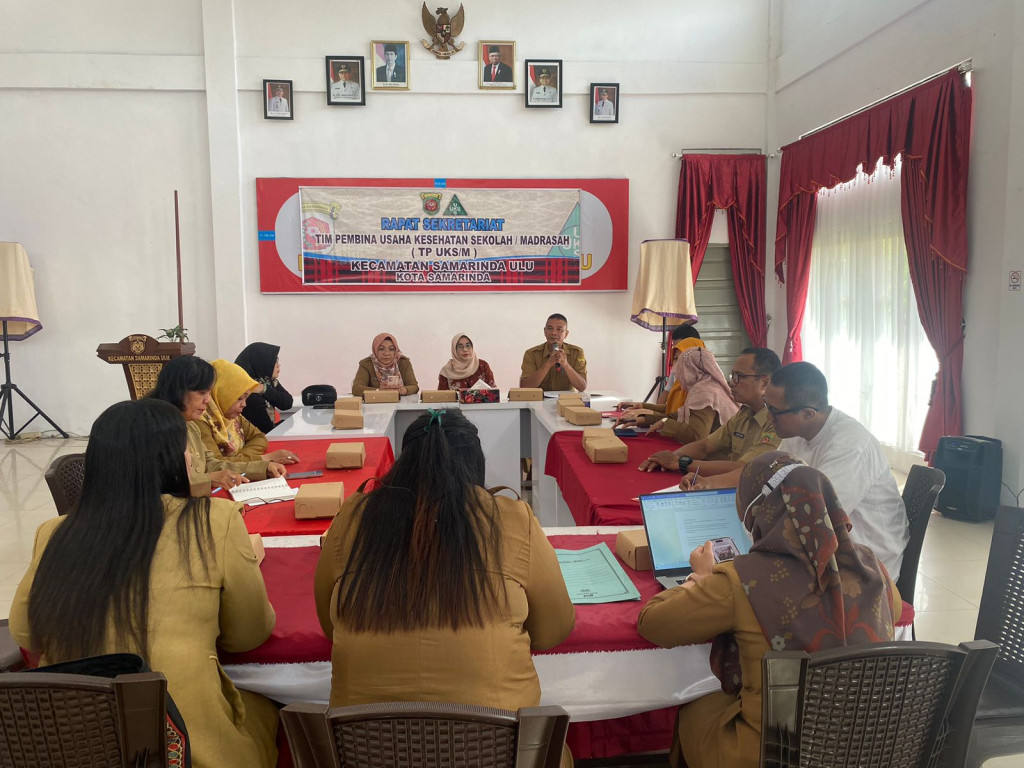 Rapat penyusunan program kerja TP UKS/M Kec Samarinda Ulu