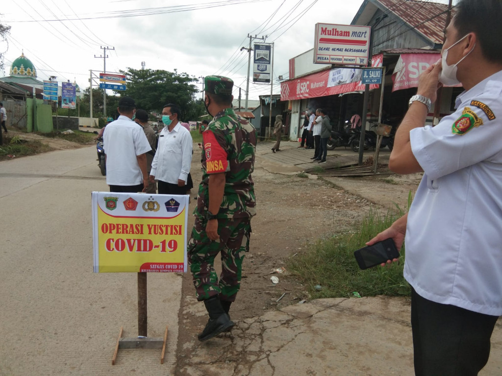 RAZIA MASKER DI KELURAHAN SEMPAJA UTARA