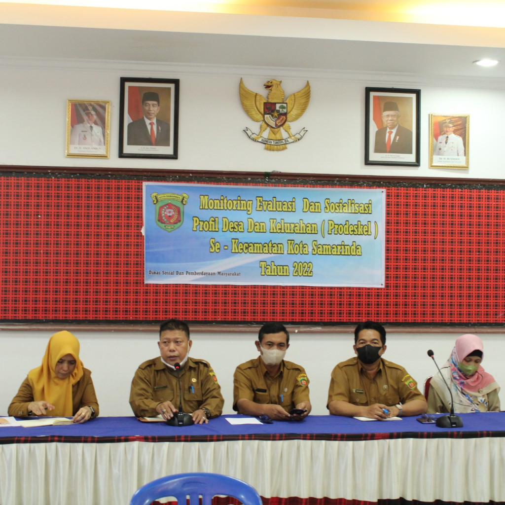 Monitoring Evaluasi dan Sosialisasi Profil Desa dan Kelurahan (Prodeskel) kec. Samarinda Utara