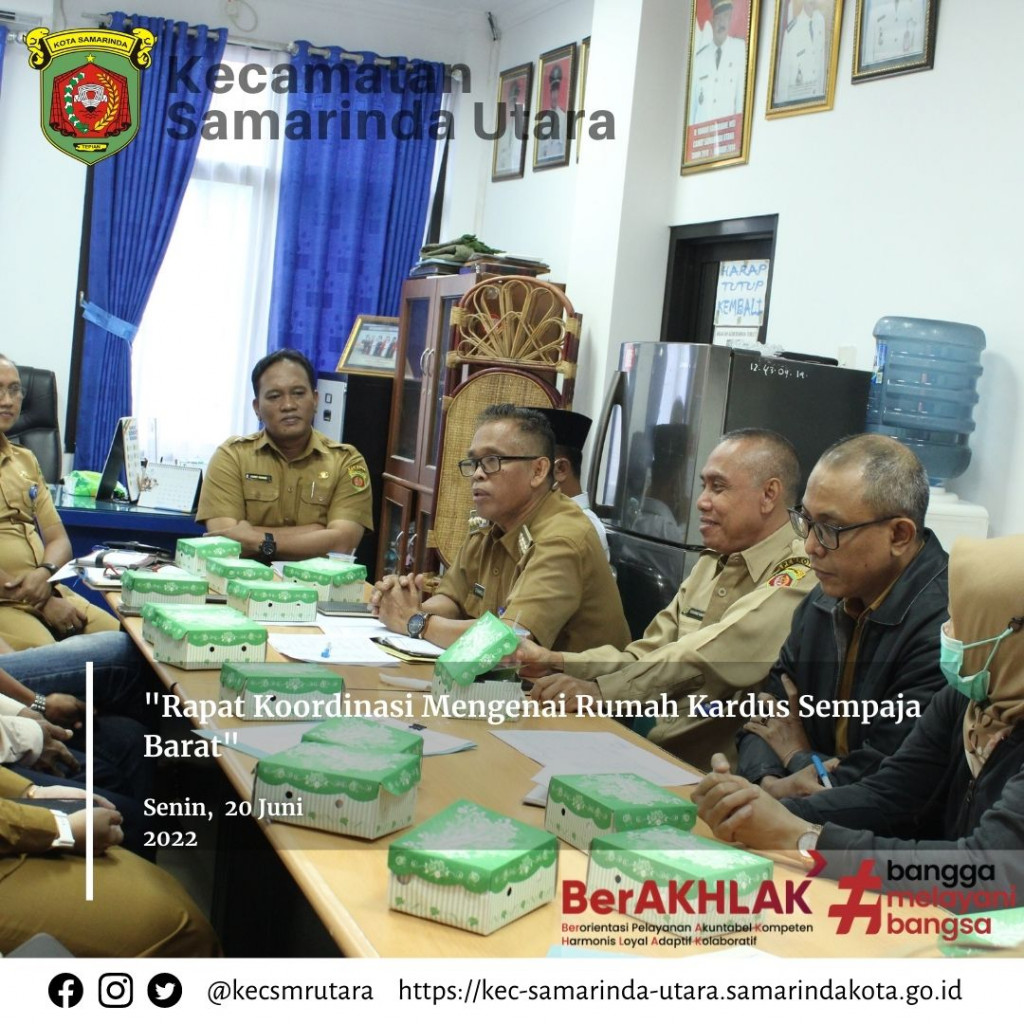 Rapat Koordinasi Mengenai Rumah Kardus Sempaja Barat