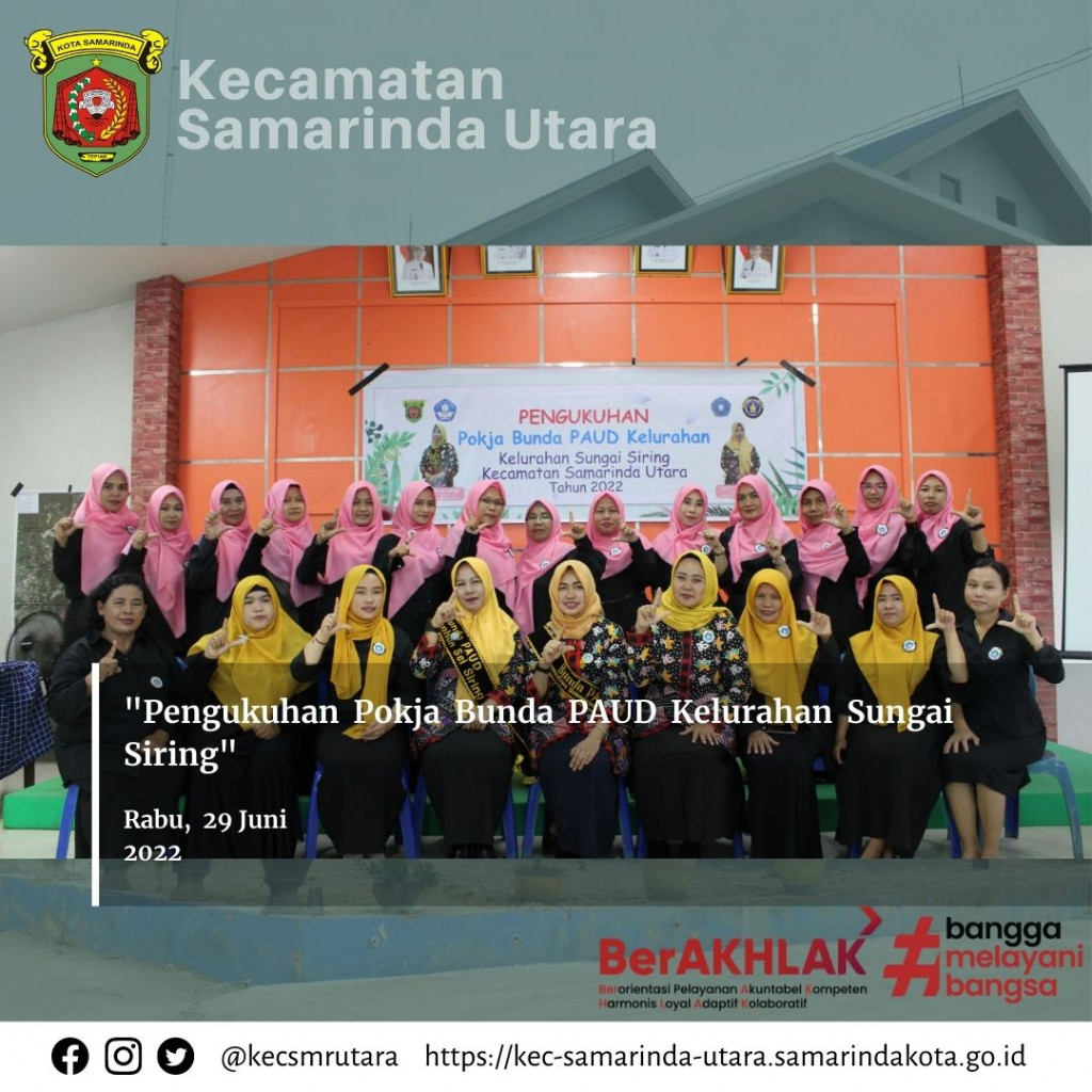 Pengukuhan Pokja Bunda PAUD Kelurahan Sungai Siring