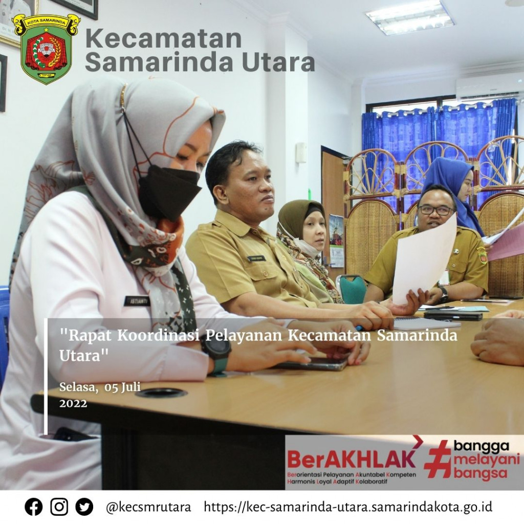 Rapat Koordinasi Pelayanan Kecamatan Samarinda Utara