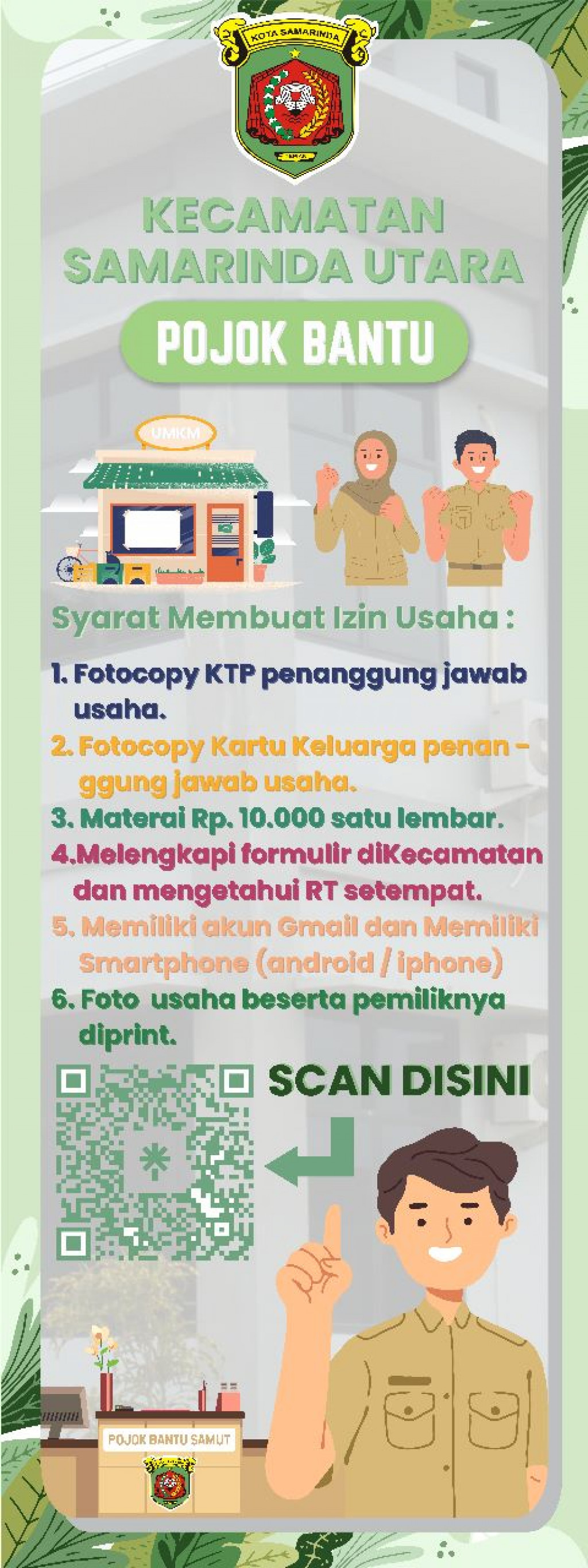 Persyaratan Membuat Izin Usaha di Kecamatan Samarinda Utara