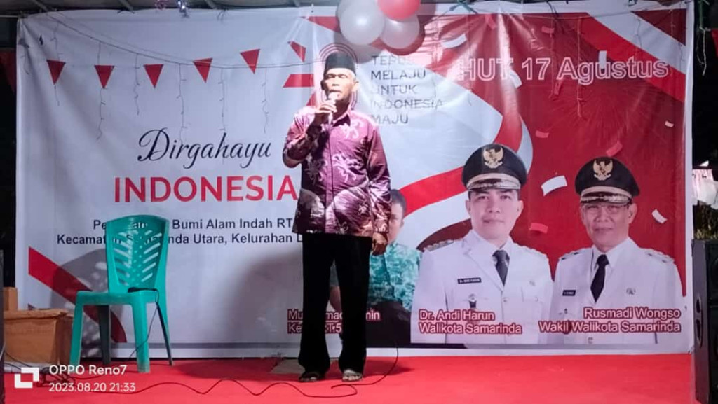 Acara Peringatan HUT RI Ke 78  di RT 52 perumahan KOREM kel Lempake kecamatan Samarinda Utara