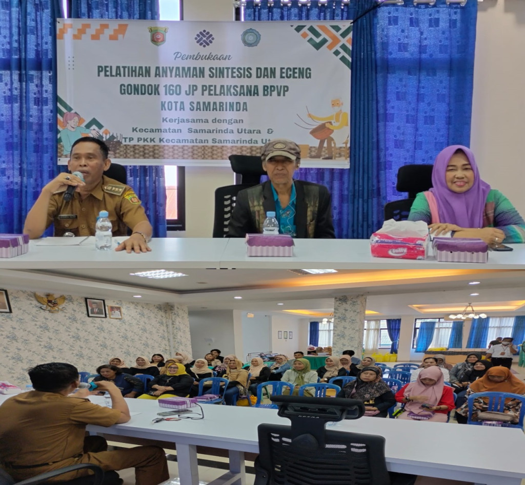 Acara Pelatihan Anyaman Sintetis dan Enceng Gondok