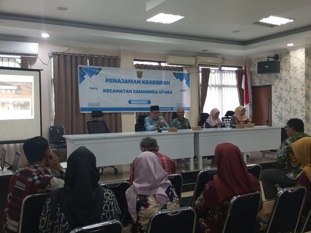 Kegiatan penajaman kearsipan kelas musnah arsip Kecamatan Samarinda Utara