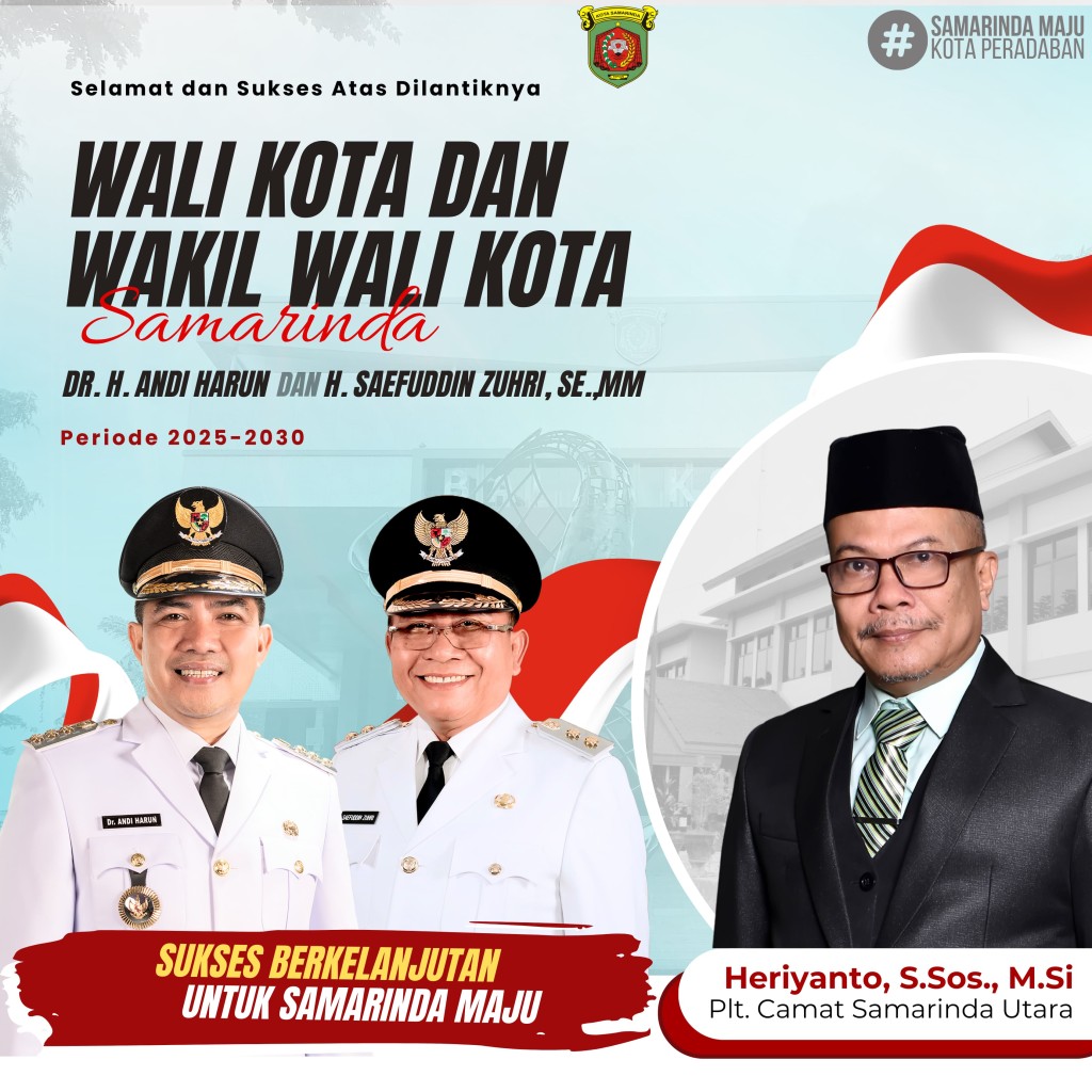 Selamat dan Sukses atas dilantiknya Wali Kota Samarinda