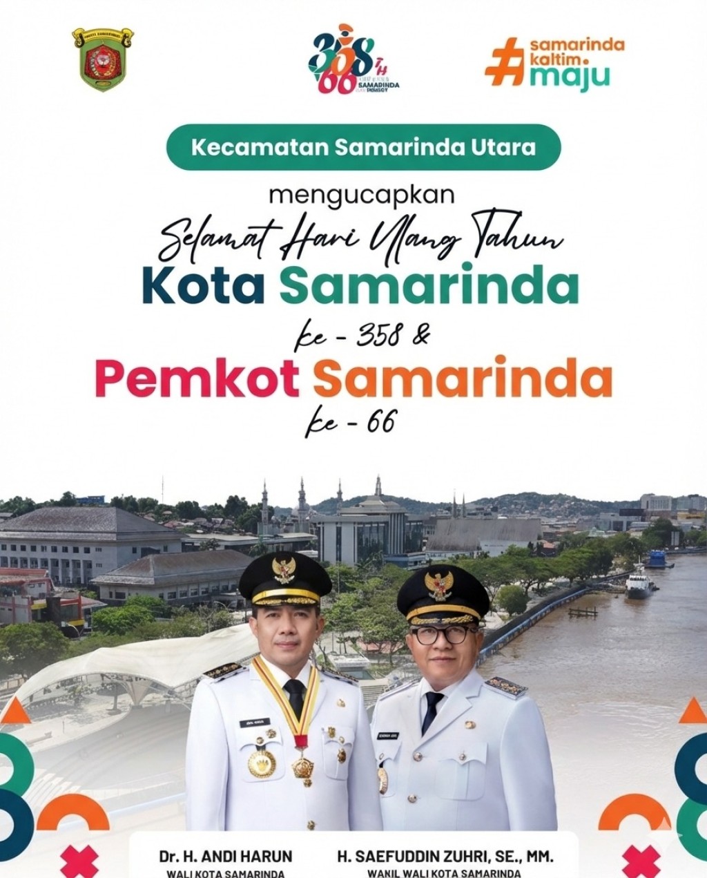 Selamat Hari Ulang Tahun Kota Samarinda ke-358 dan Pemerintah Kota Samarinda ke-66