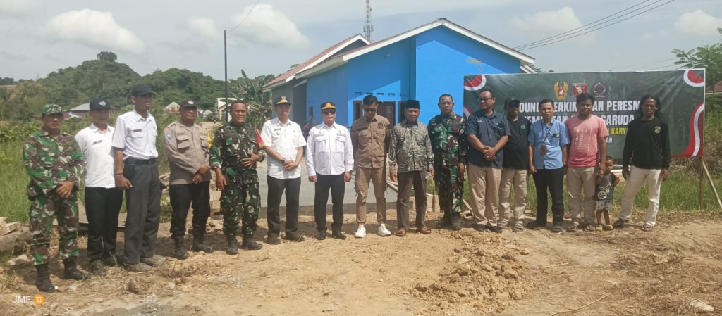 Kegiatan secara virtual (VCon) dalam rangka Peletakan Batu Pertama (Groundbreaking) Jembatan Beton Garuda.