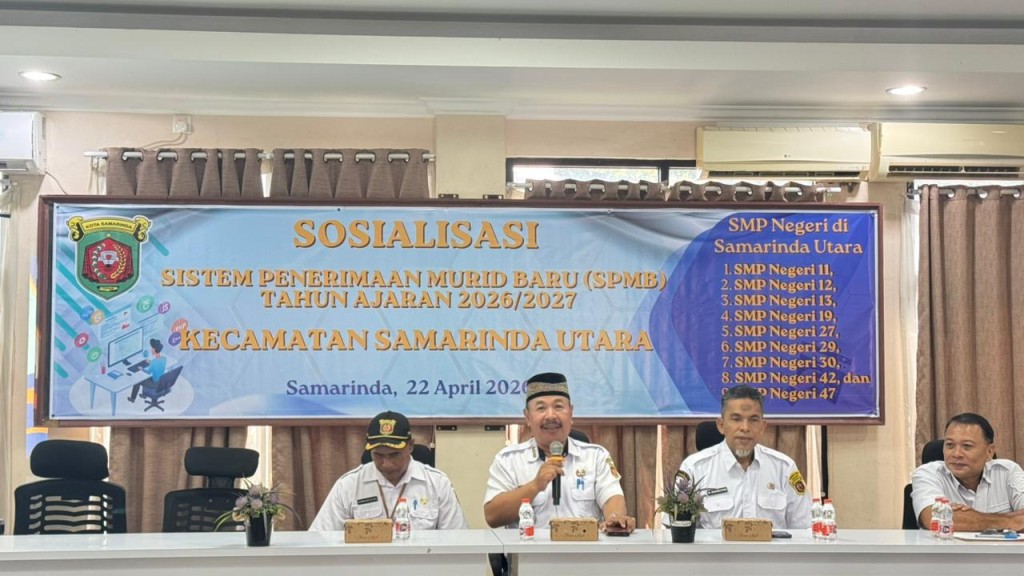 Sosialisasi Sistem Penerimaan Murid Baru (SPMB) Tahun Ajaran 2026/2027 Kecamatan Samarinda Utara