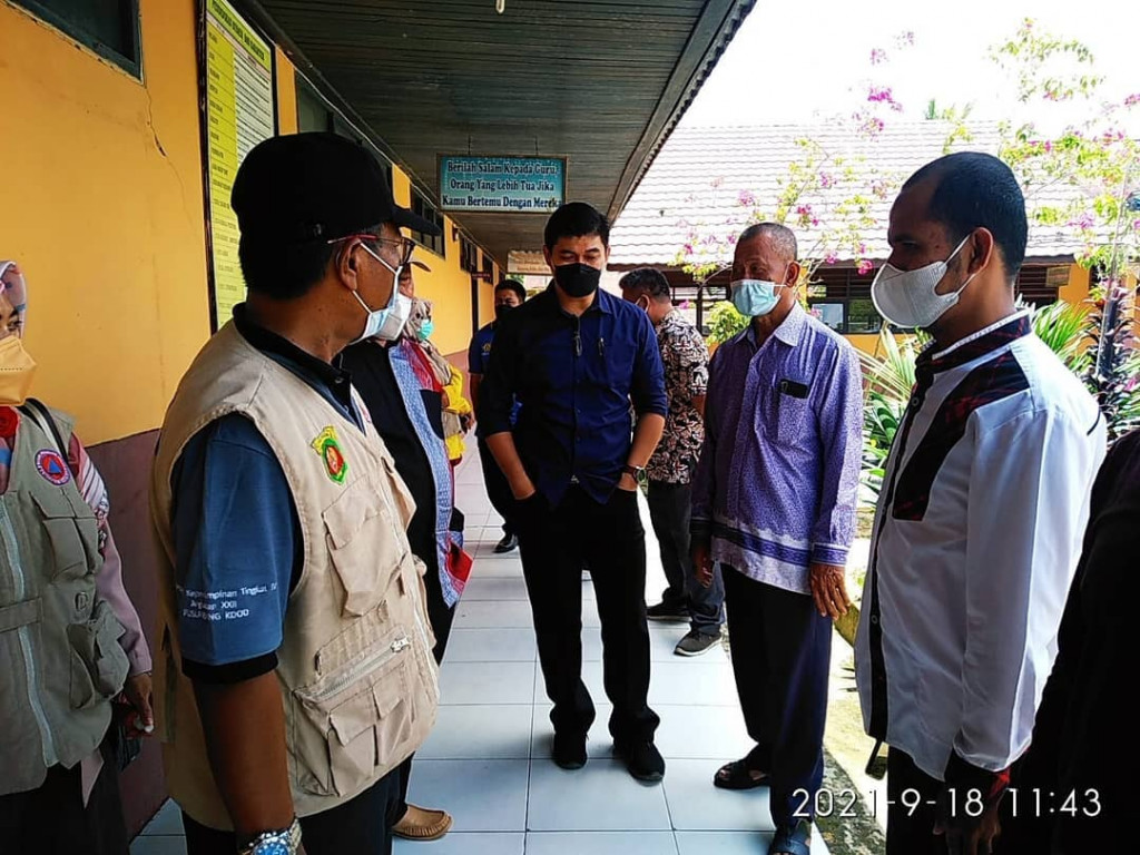 Peninjauan kesiapan PTM SD 010, 011 Makroman, SD 013 Sindang Sari dan SMP 023 Makroman