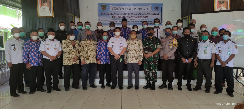 Musyawarah Kecamatan DPC LPM Kecamatan Sambutan Tahun 2022