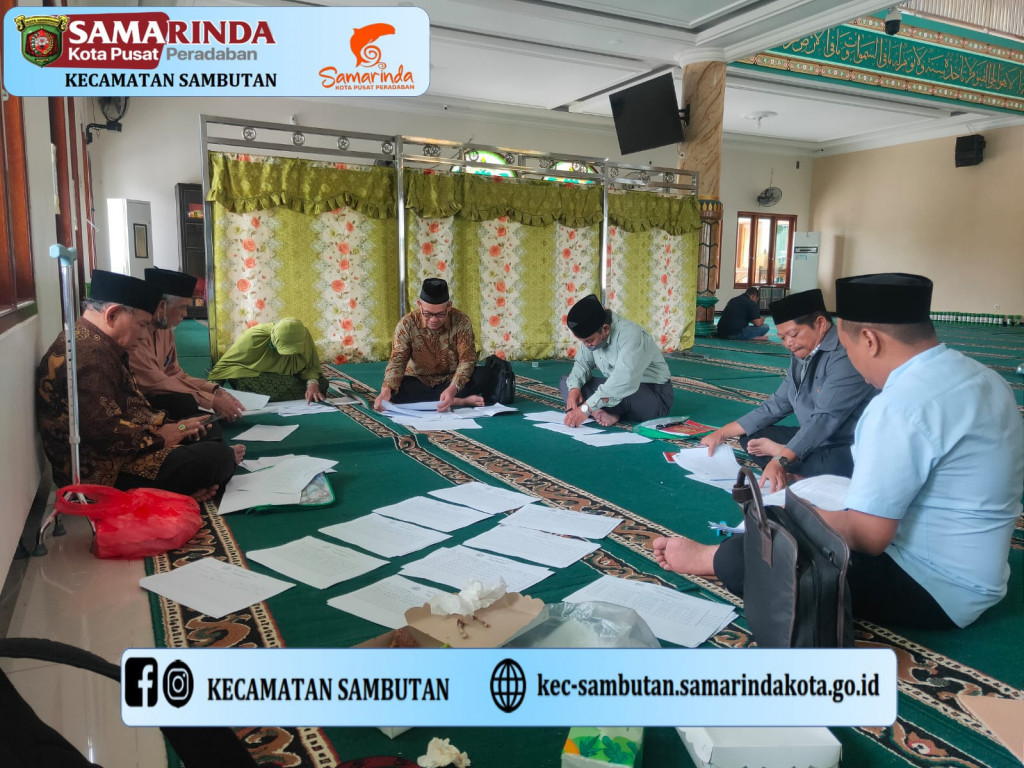 Rapat Penentuan Hasil Akhir MTQ ke - 44 Tingkat Kecamatan Sambutan Tahun 2022