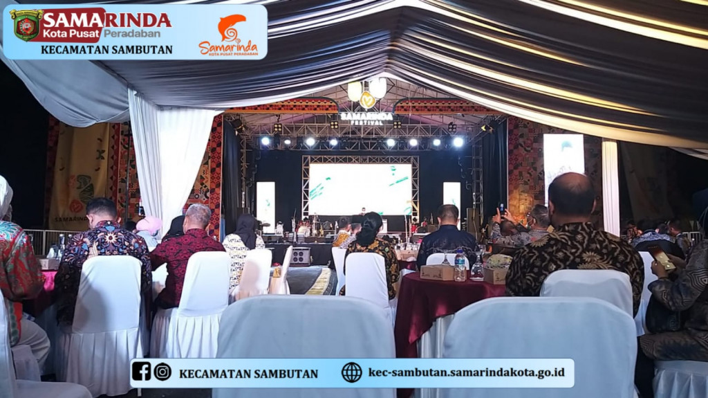 Pembukaan acara Samarinda Festival tahun 2022
