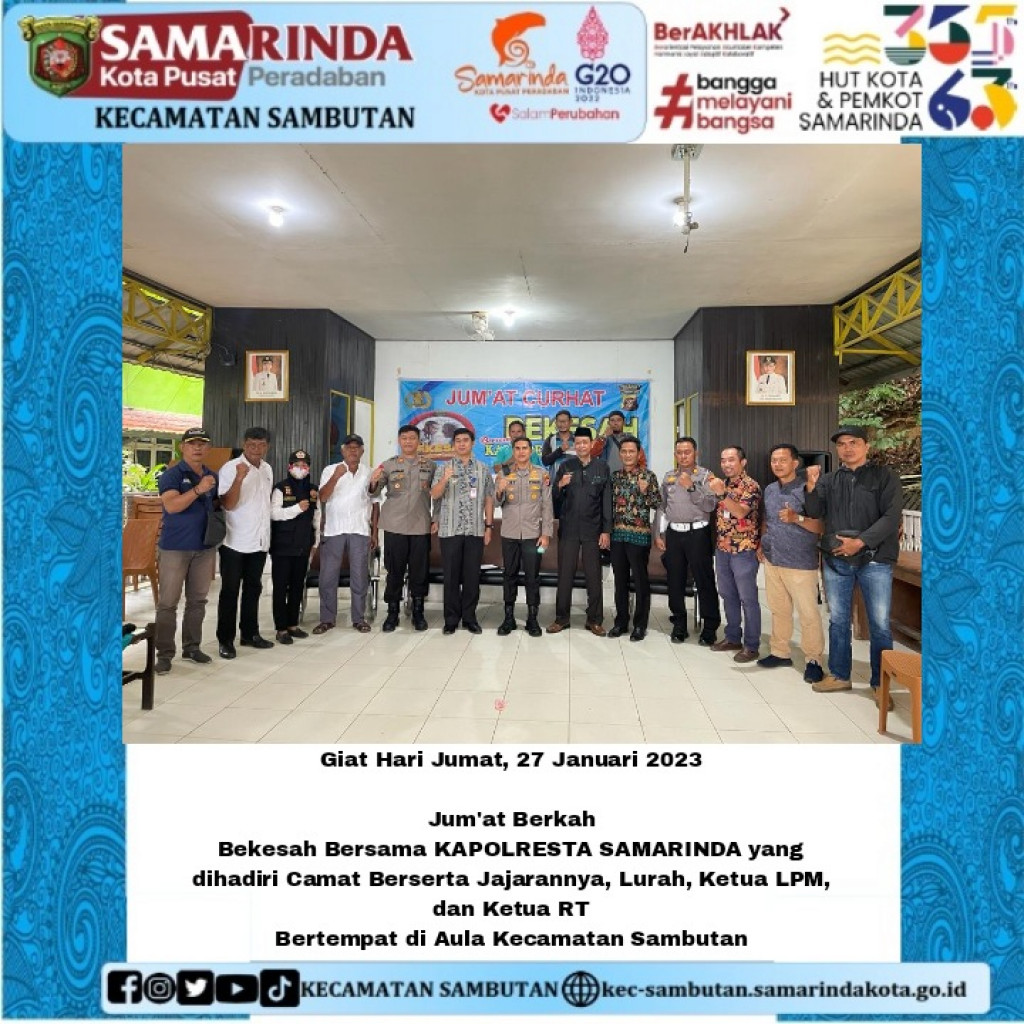 Jumat Curhat Bekesah bersama Kapolresta Samarinda