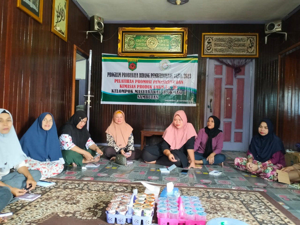 Probebaya Pemberdayaan Pelatihan Promosi Pemasaran dan Kemasan Produk UMKM RT 24