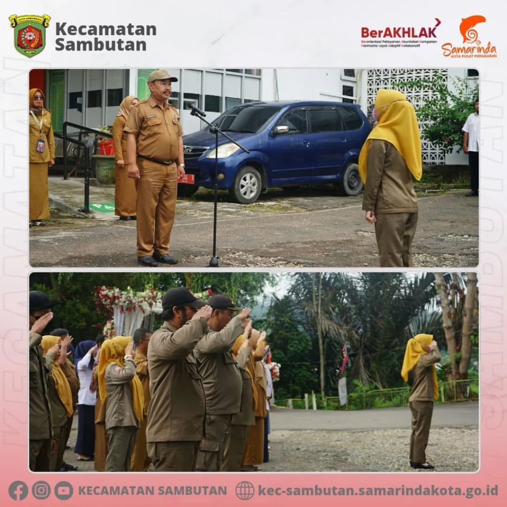 Senin, 19 Agustus 2024 (Apel Pagi Dilingkungan Kecamatan Sambutan)