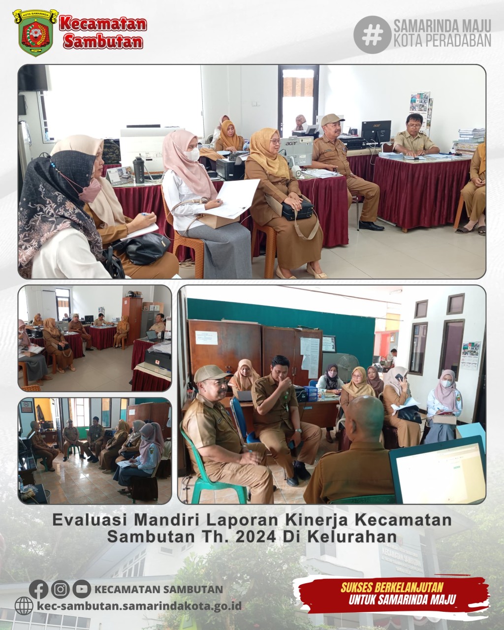 Evaluasi Mandiri Laporan Kinerja Kecamatan Sambutan Th. 2024