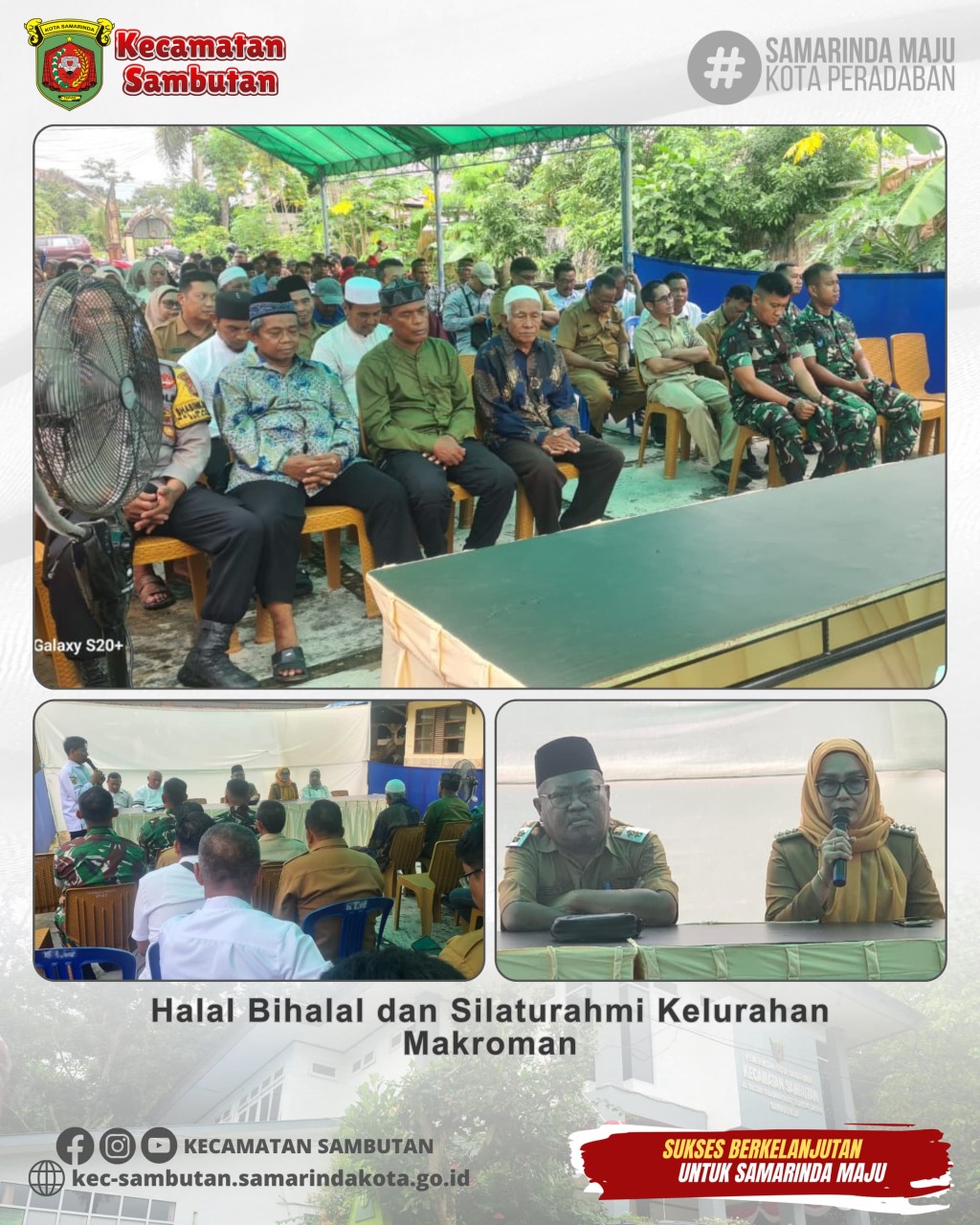 Halal Bihalal dan Silahturahmi di Kelurahan Makroman