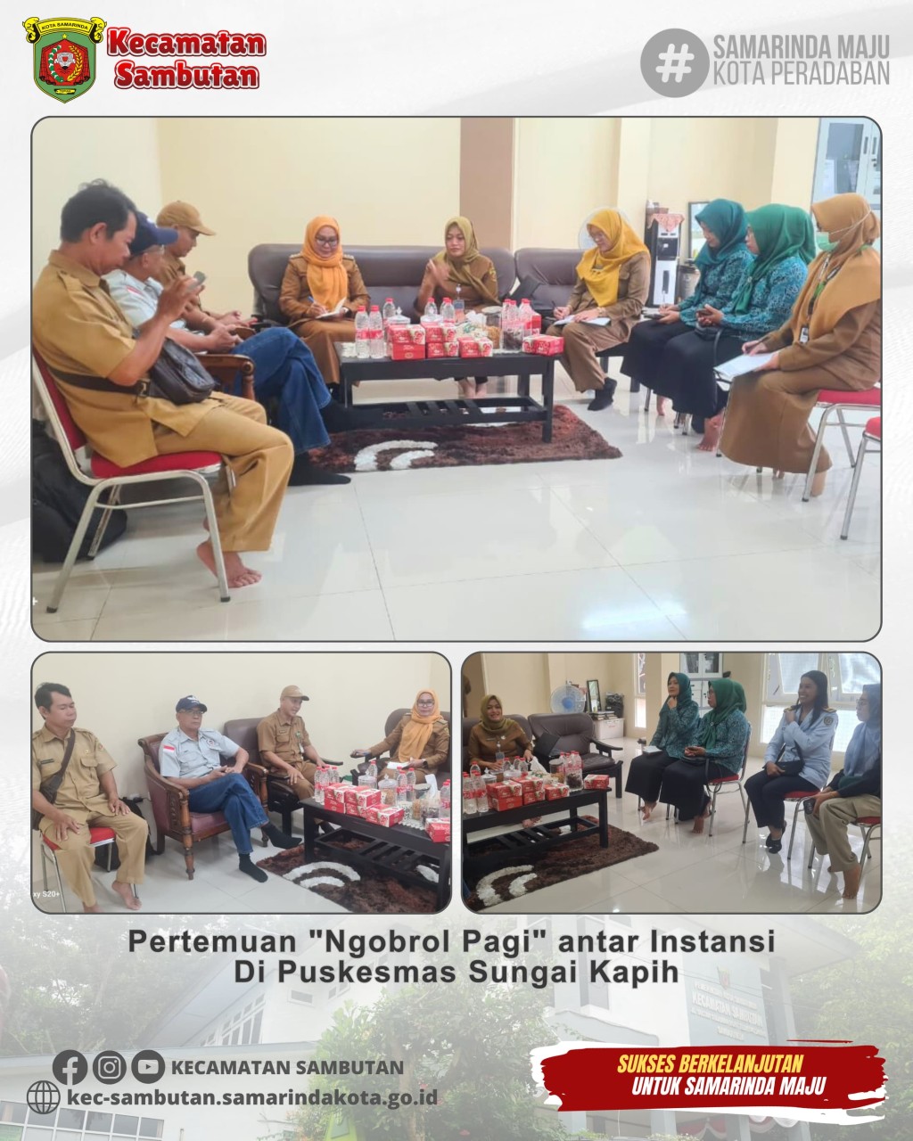 Pertemuan Ngobrol Pagi antar Instansi di UPTD Puskesmas Sungai Kapih