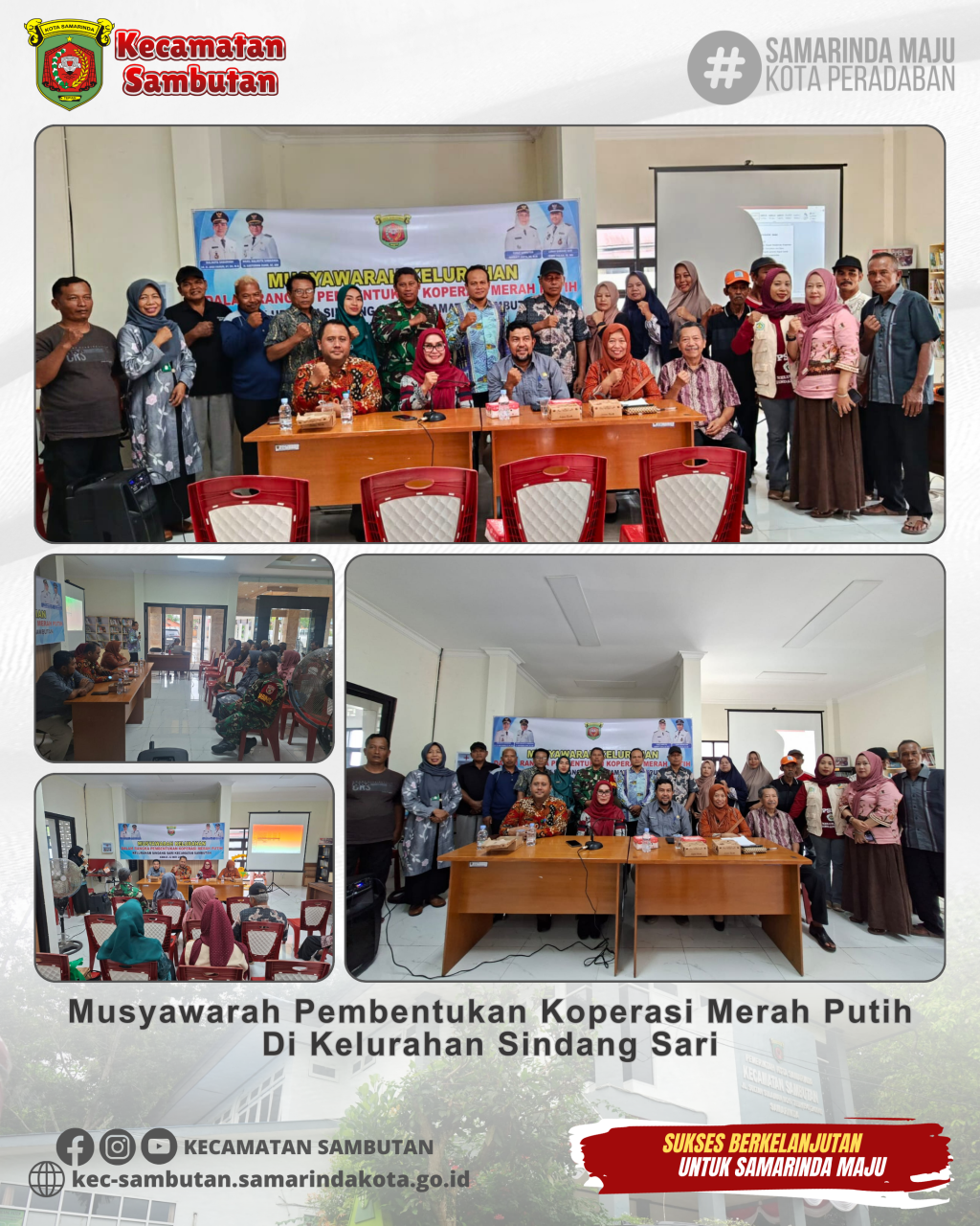 Musyawarah Pembentukan Koperasi Merah Putih di Kelurahan Sindang Sari
