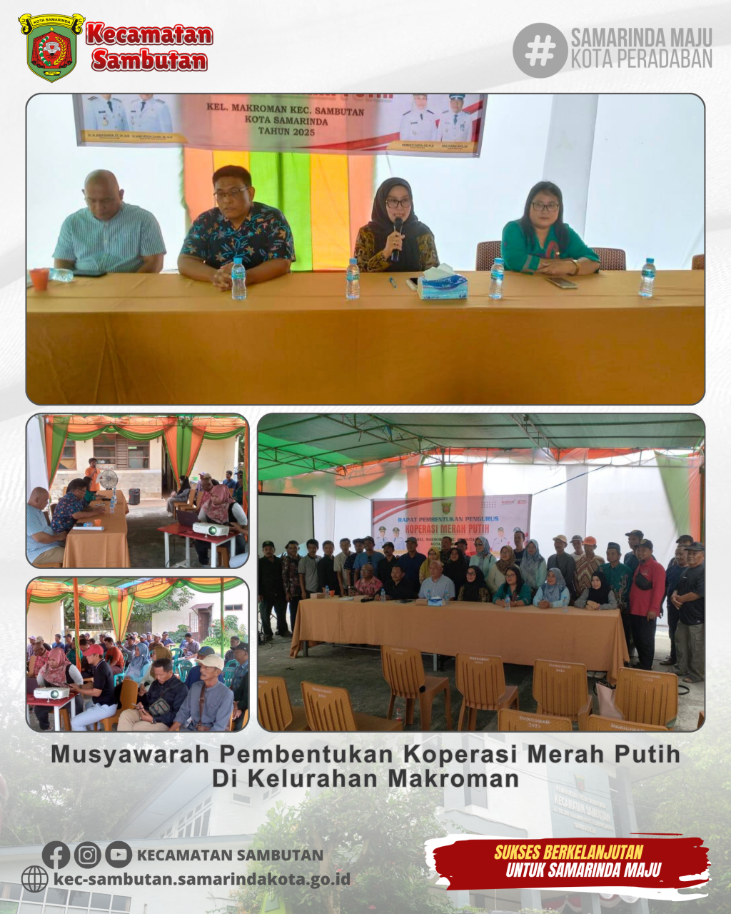 Rapat Pembentukan Pengurus Koperasi Merah Putih di Kelurahan Makroman