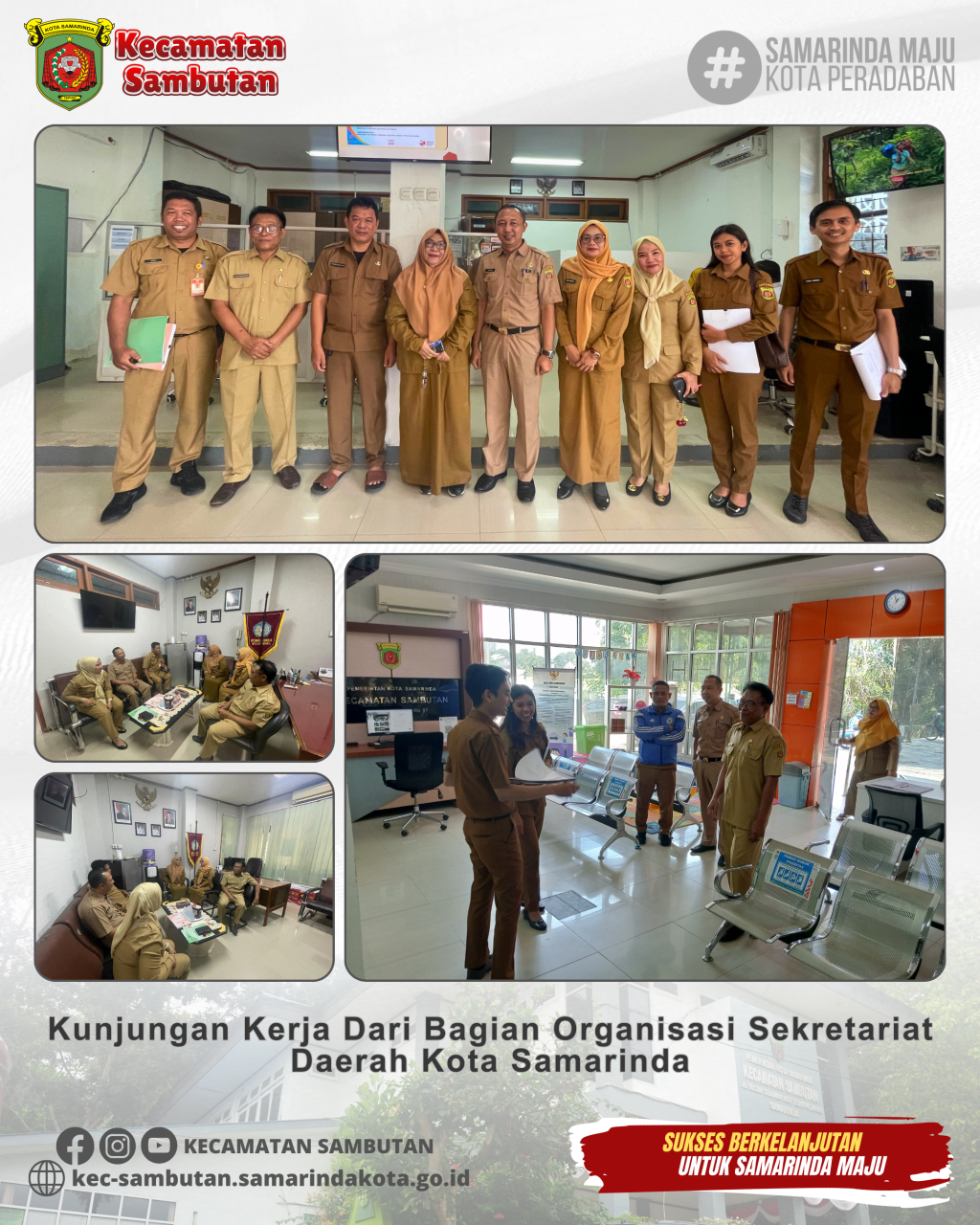 Kunjungan Kerja Dari Bagian Organisasi Sekretariat Daerah Kota Samarinda