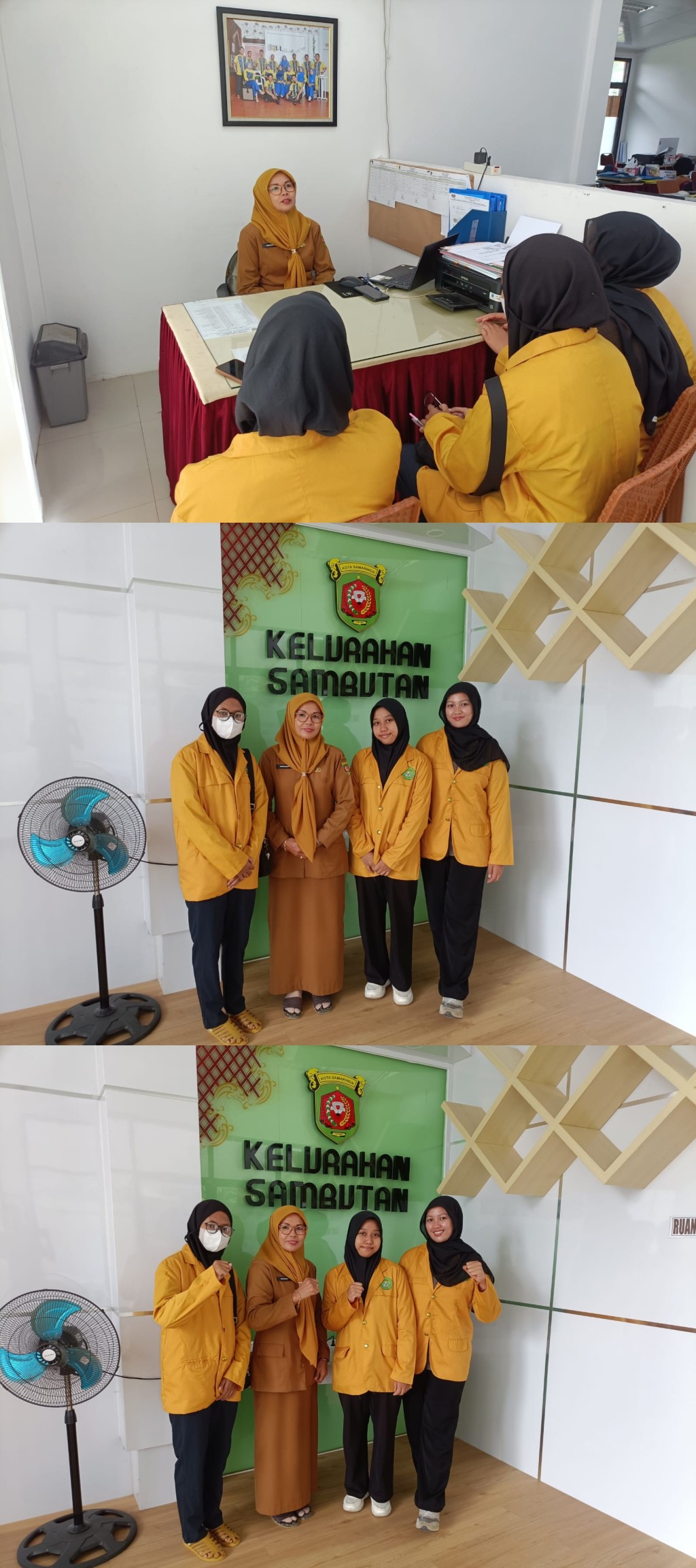 Menerima kunjungan mahasiswa Unmul
