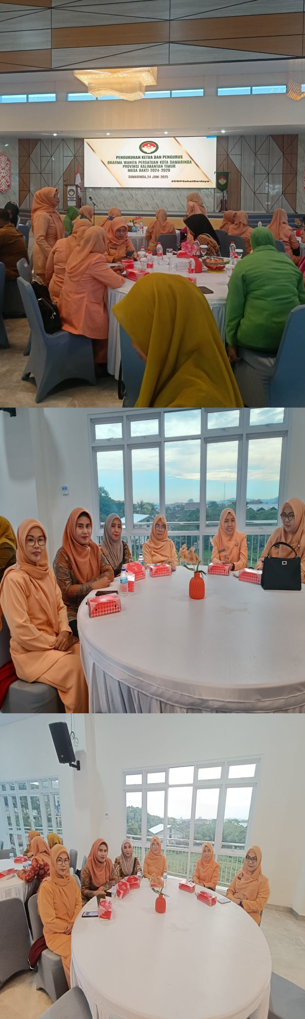 Pengukuhan Ketua dan Pengurus Dharma Wanita Persatuan Kota Samarinda Provinsi Kalimantan Timur Masa Bakti 2024-2029
