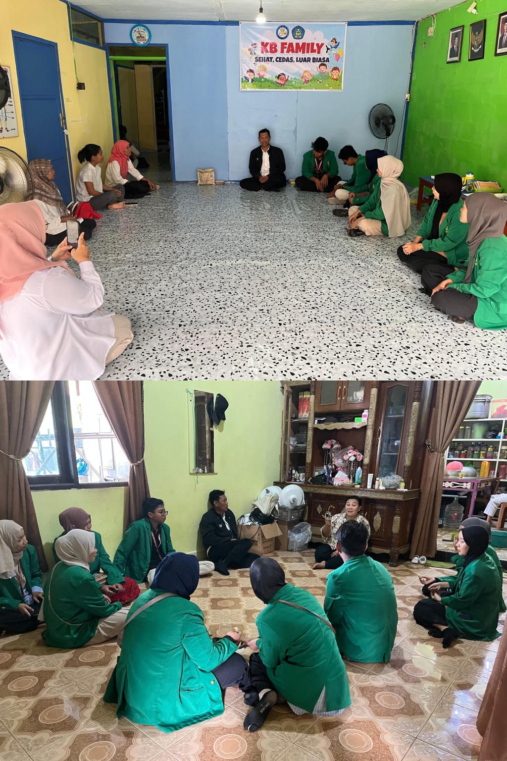 Mendampingi mahasiswa UINSI dalam rangka ikut belajar di Kelompok Belajar Family bagi anak2 yang beekebutuhan Khusu di RT. 31