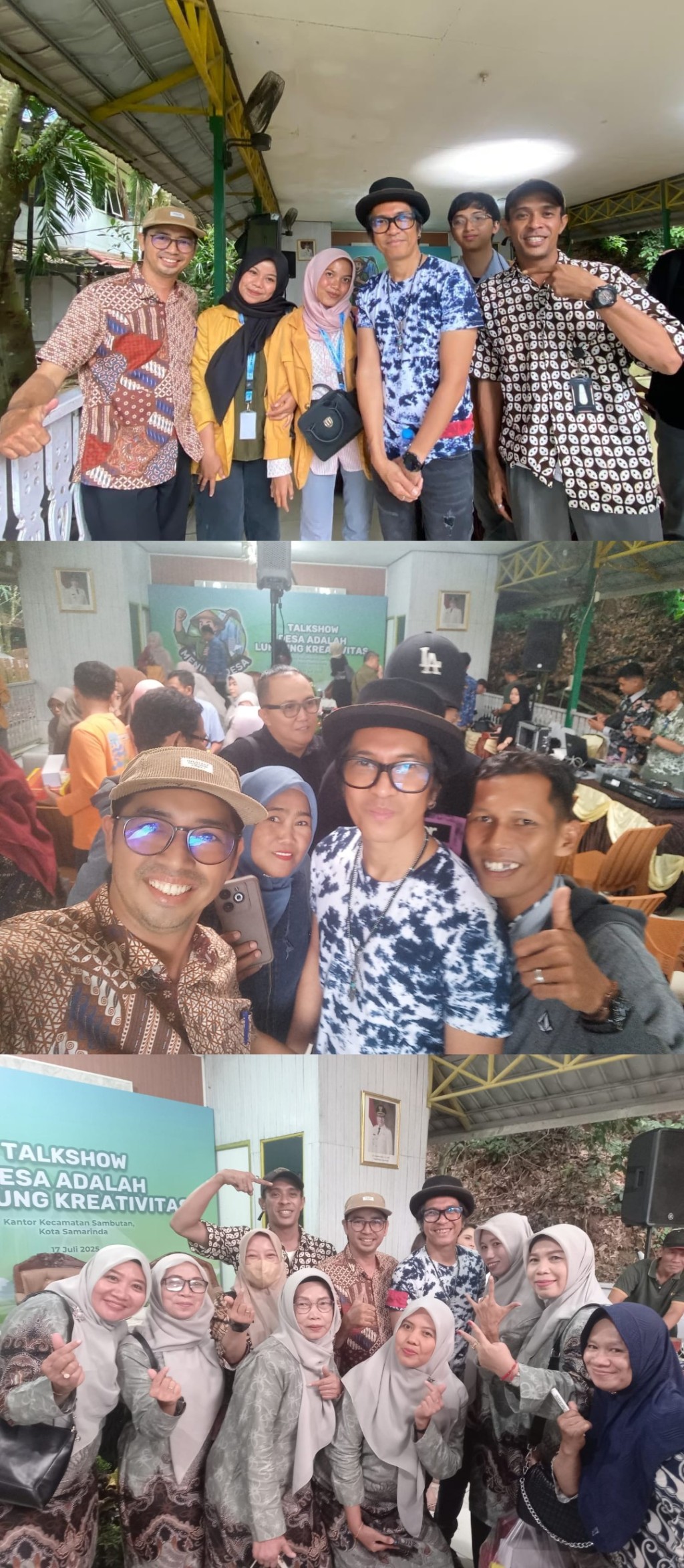 Menghadiri Acara Talkshow di kecamatan
