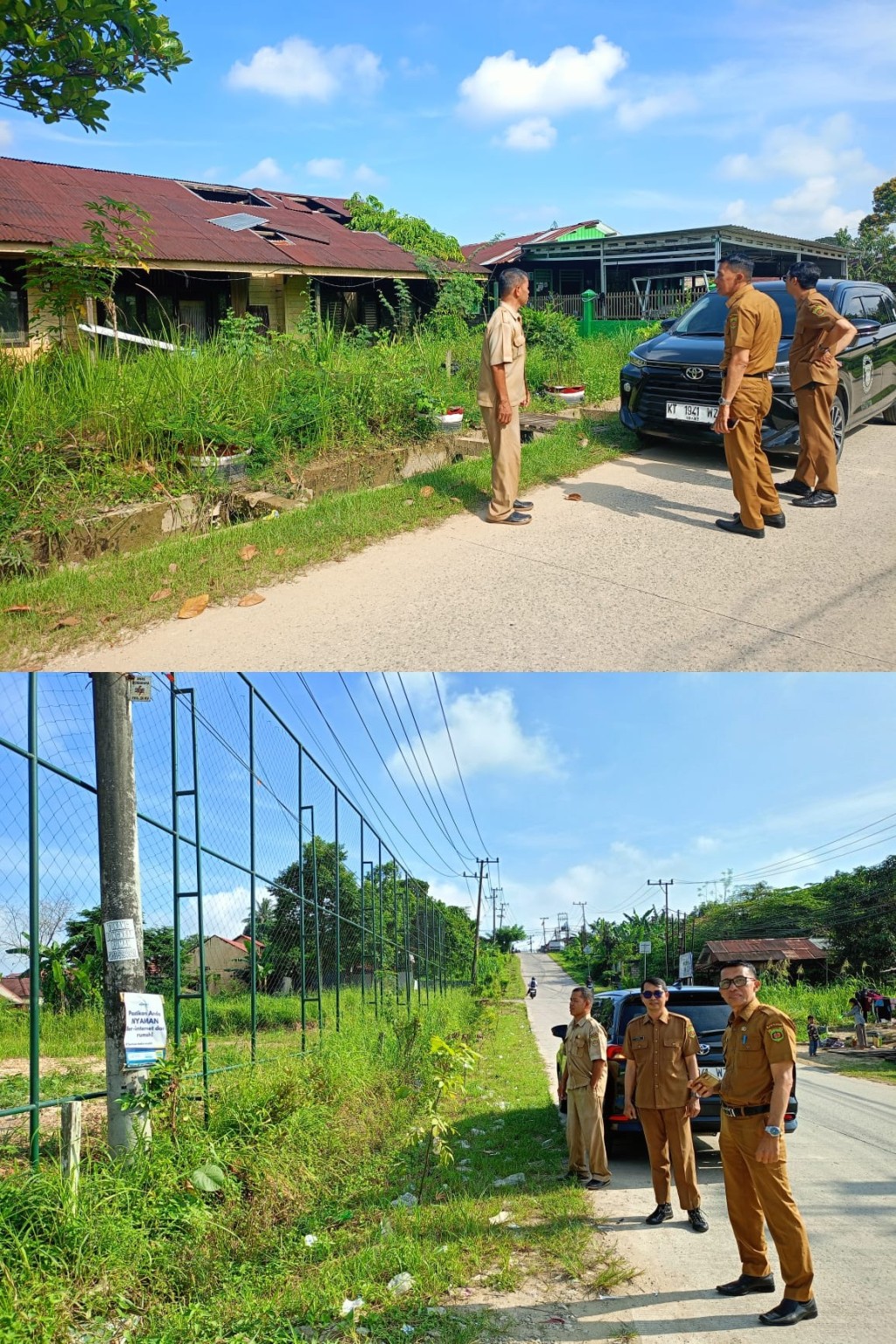 Peninjauan tanah ased Pemkot di Kel.sambutan