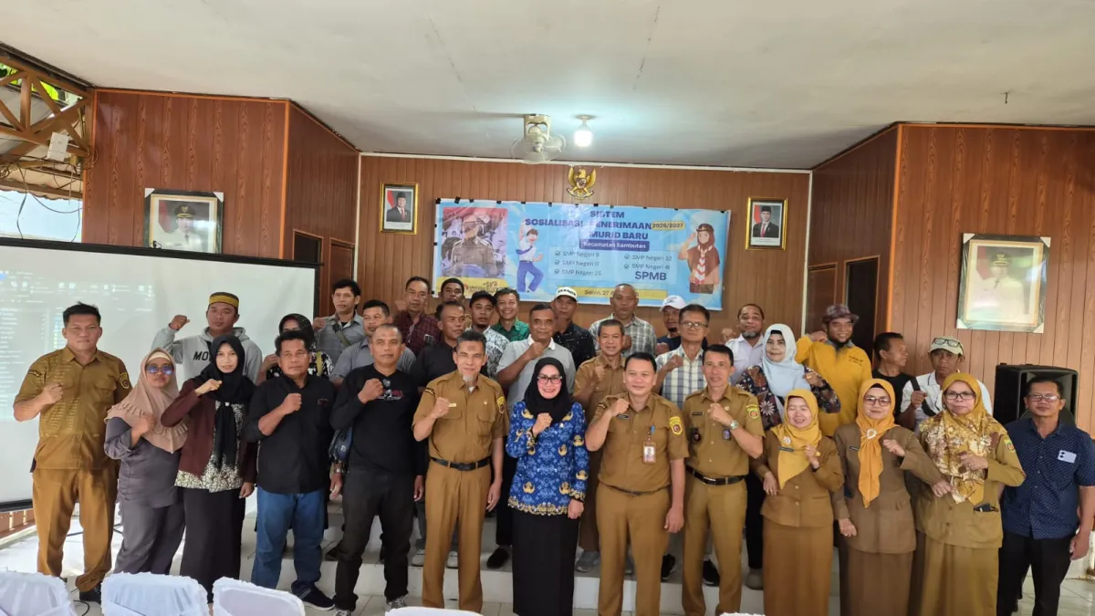 Kecamatan Sambutan Gelar Sosialisasi SPMB SMP, Tegaskan Tolak Pungli dan Gratifikasi
