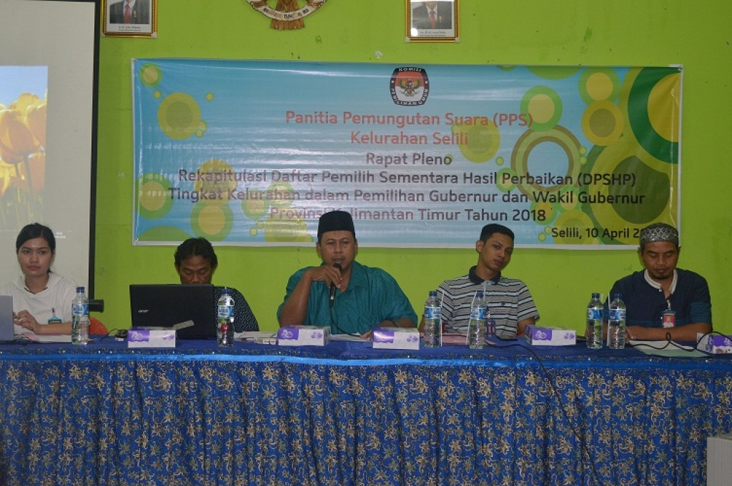 Rapat Pleno ( Rekapitulasi Daftar Pemilih Sementara Hasil Perbaikan ( DPSHP )