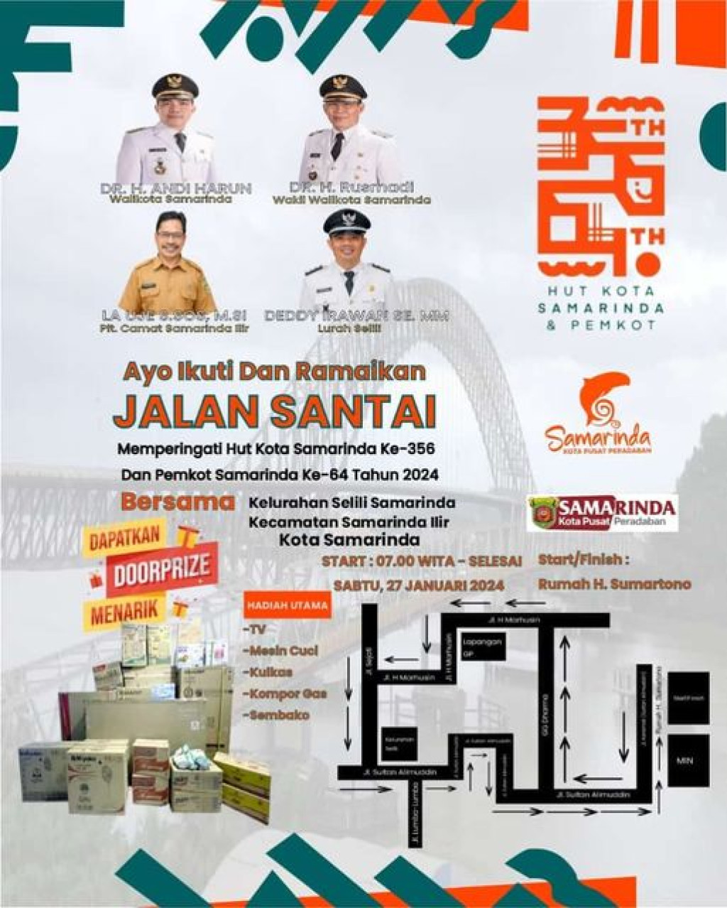 PERAYAAN HUT KOTA SAMARINDA KE-356 DAN PEMKOT SAMARINDA KE-64 DI KELURAHAN SELILI