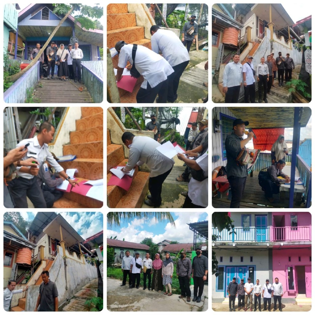 Peninjauan Tanah ke warga RT. 03,08,18,33 dalam proses IMTN yang di ikuti Oleh Kasi Pemerintahan Kelurahan Selili Beserta staf , staf Kecamatan Samarinda Ilir dan staf PUPR.