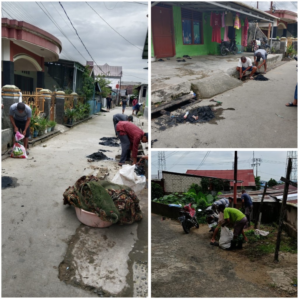 KEGIATAN KERJA BAKTI RUTIN OLEH RT DI LINGKUNGAN KELURAHAN SELILI